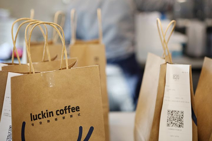 A luckin coffee logo is seen at a closed store in beijing. Luckin Coffee S Stock Shaves 13 Off Us Ipo Price In Less Than A Week