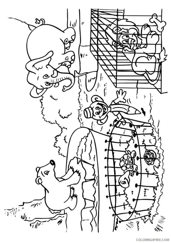 Download Free Printable Zoo Coloring Pages For Kids - Coloring Pages