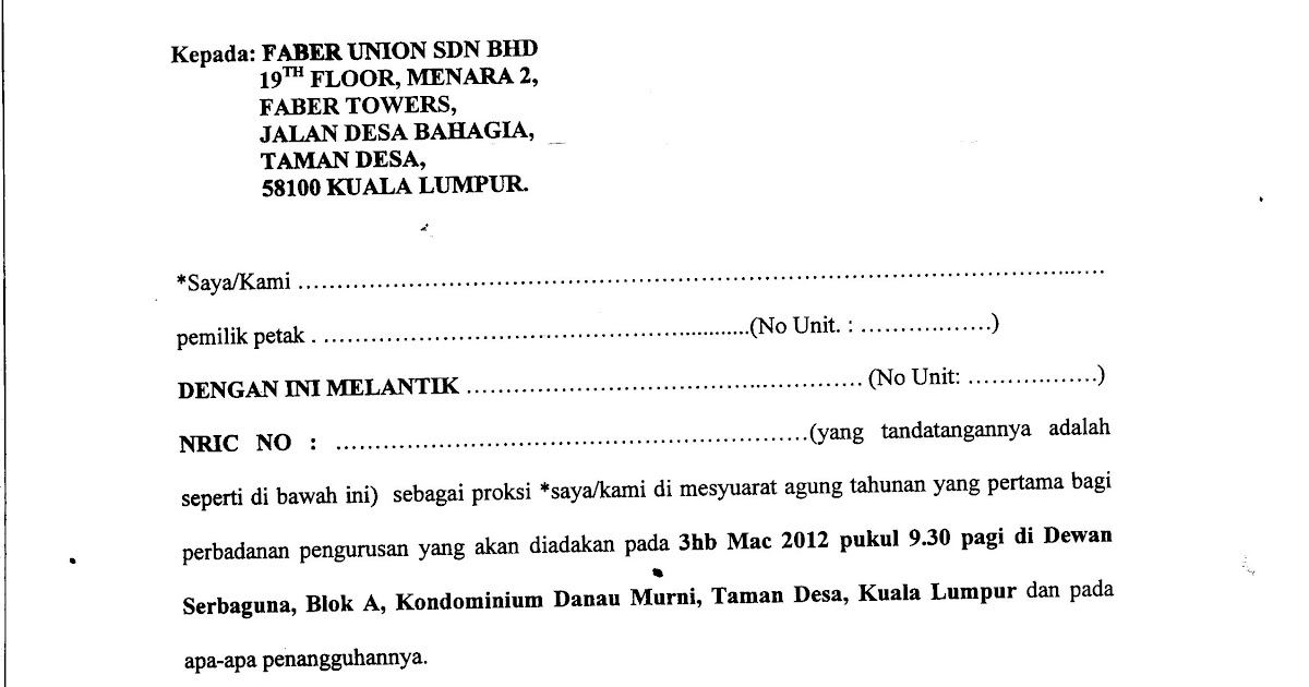 Surat Rasmi Emergency Leave - Surat Rasmimu