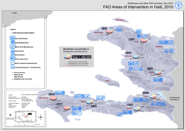 Send keyboard focus to media. Haiti Earthquake 2010 Map Of Fao Areas Of Intervention Fao In Emergencies