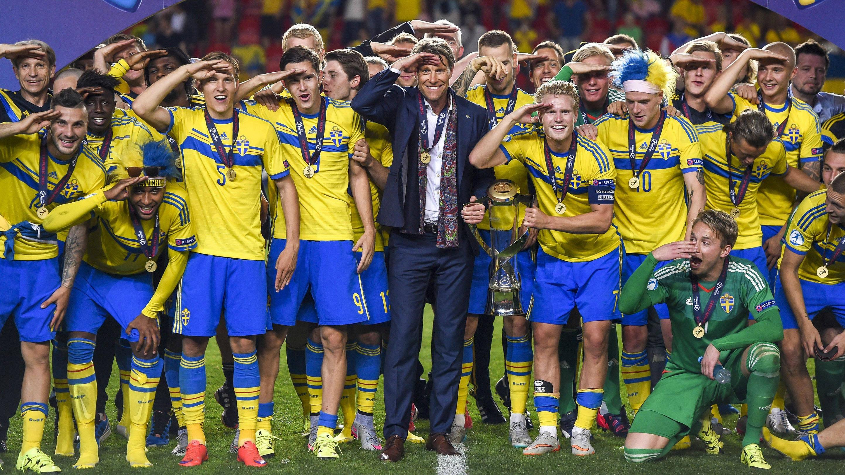 Drei spieler der mannschaft, die 2015 das finale im elfmeterschießen gegen schweden verlor, standen zwölf monate später im. 2015 U21 Em Sweden
