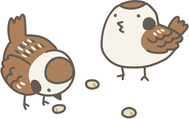 綺麗なスズメ イラスト すべてかわいい動物