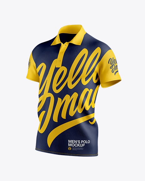 Download Men's Polo Mockup - Half Side View - Download Men's Polo Mockup - Half Side View , Free PSD ...