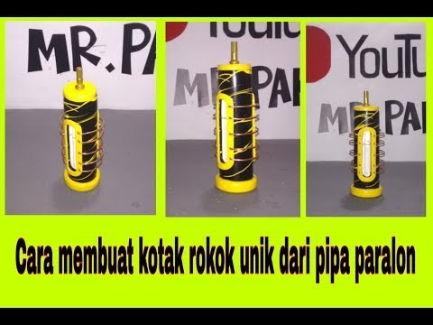 Menarik Cara Membuat Kotak Rokok Unik  Dari Pipa Paralon 