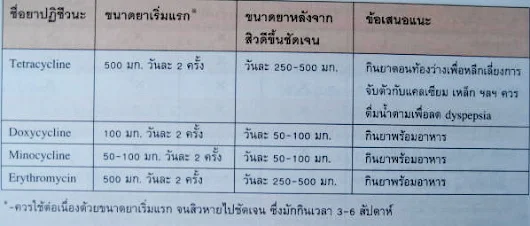 โรคสิวในเวชปฏิบัติ (Acne in Clinical Practice) ตอนที่ 2 : ยาชนิดกินรักษาโรคสิว