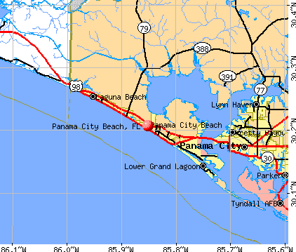 Map To Panama City Beach Florida Florida Map 2018