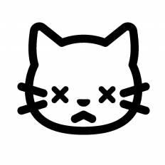 美しい花の画像 上猫 イラスト シルエット 顔