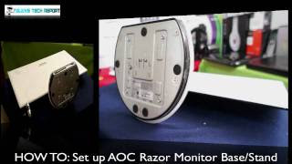 See more ideas about monitor stand, monitor, desk organization. How To Set Up Aoc Razor Monitor Base Stand Hd Alanstechreport Youtube