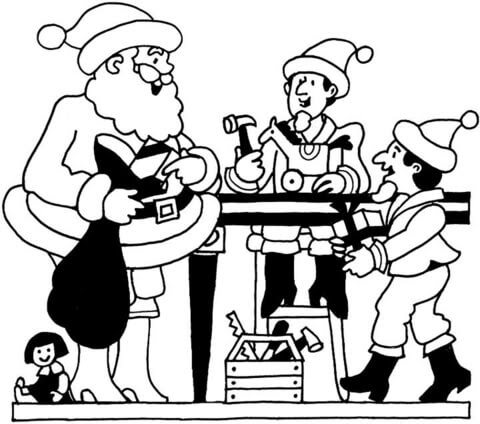 Maybe you would like to learn more about one of these? Santa S Workshop Coloring Page Free Printable Coloring Pages