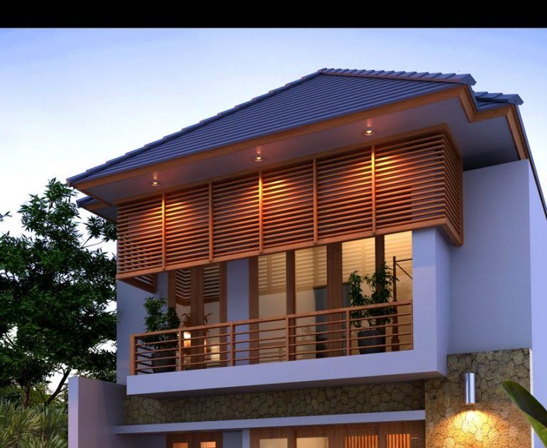 Desain Rumah  Minimalis  Konsep  Villa  Sabias r