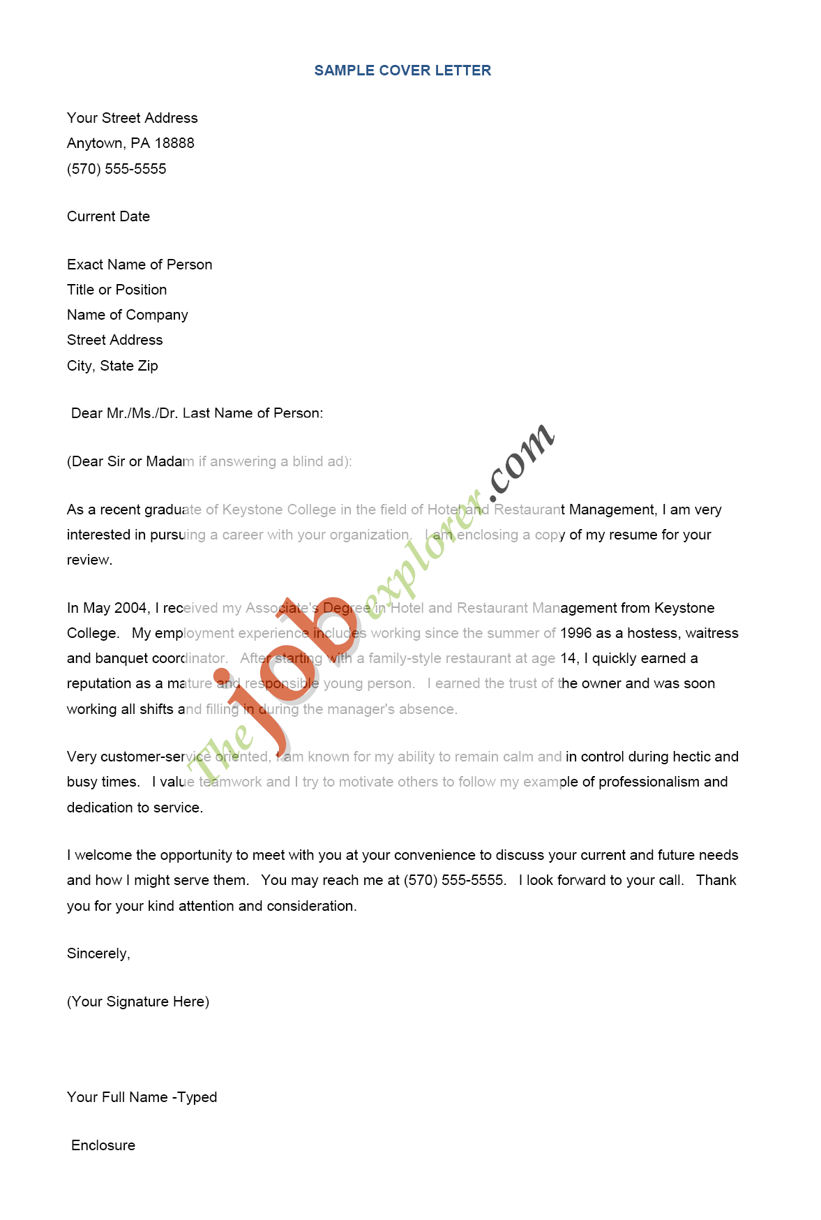 A basic cover letter is not an alternative to a resume, but a complement to it. How To Write A Cover Letter And Resume Format Template Sample And Examples