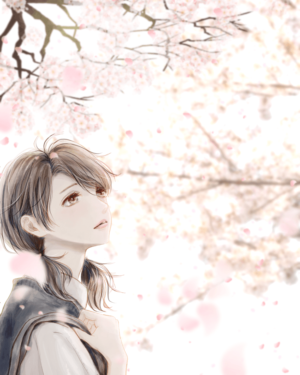 女の子 綺麗 桜 イラスト Apixtursae5rpmx