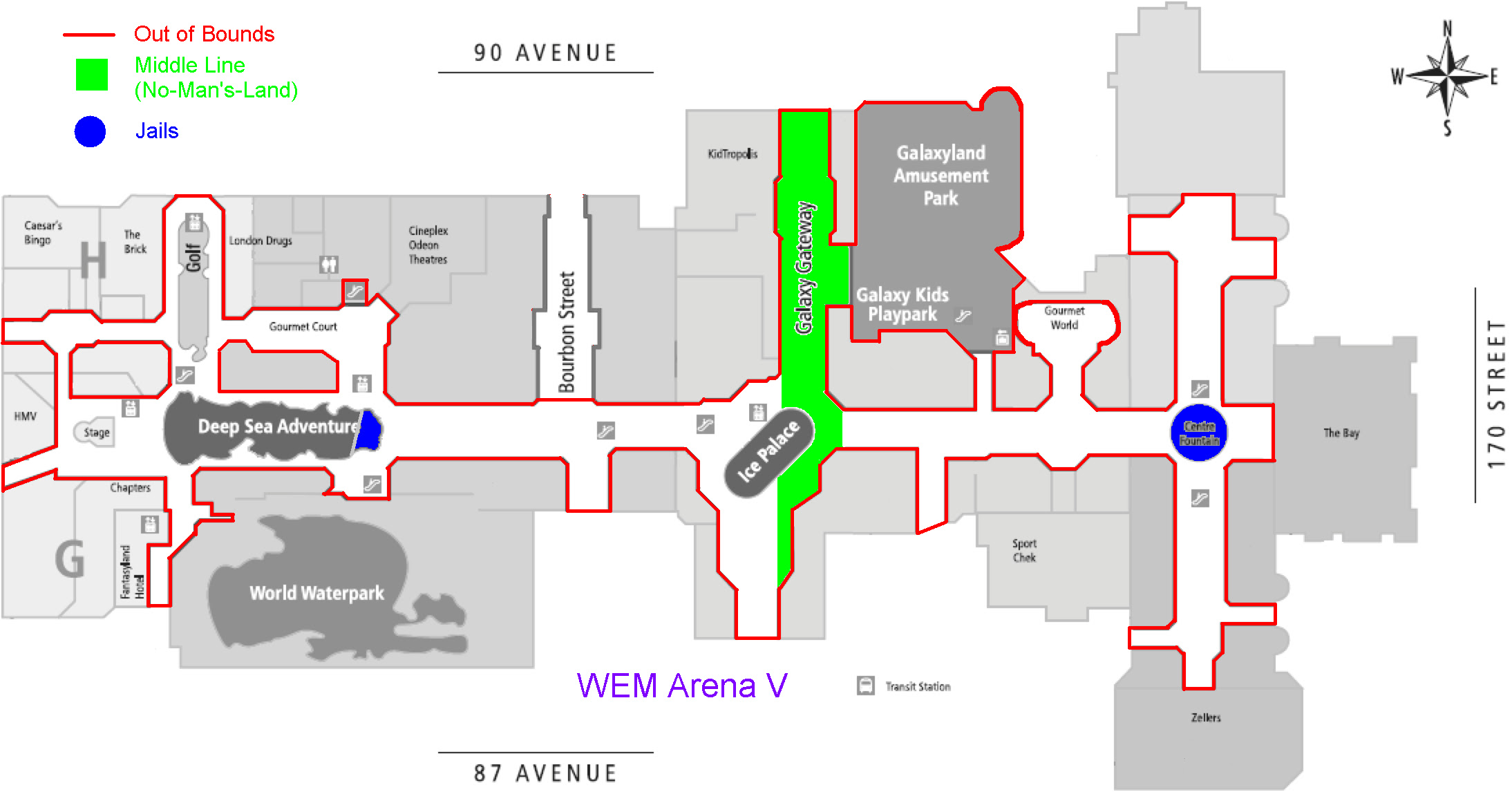 West Edmonton Mall Map