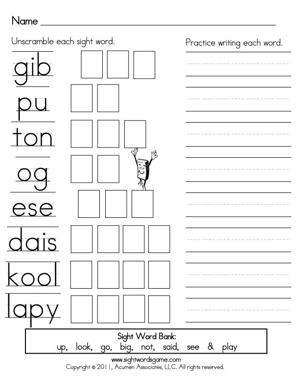 We did not find results for: Sight Word Worksheet New 525 Sight Word Want Worksheet