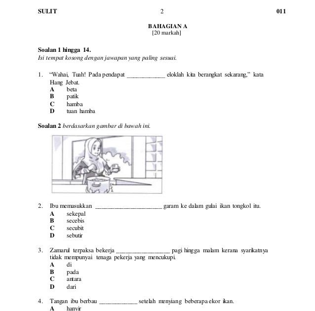 Soalan Psv Tahun 4 / Contoh Soalan Ujian Pertengahan Tahun Sains Tahun