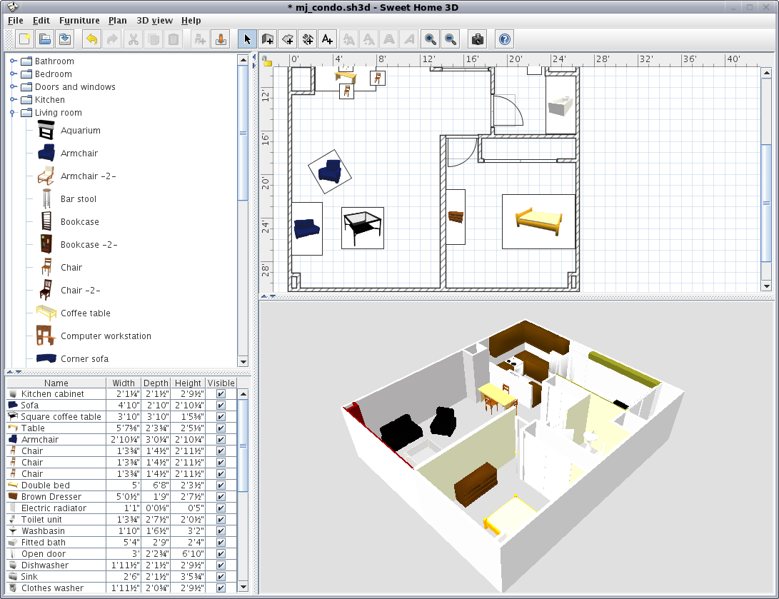 SWEETHOME 3D | TOOLS TOOLS PADA SWEETHOME | ArliaRA.