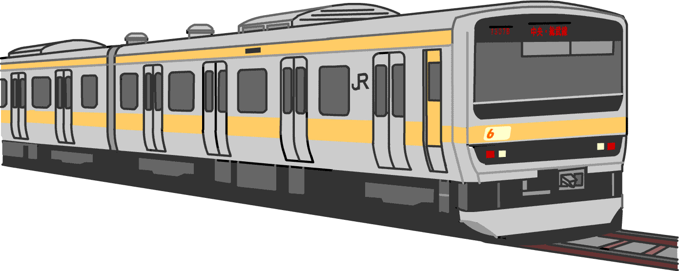 Kasword 電車 イラスト 上から