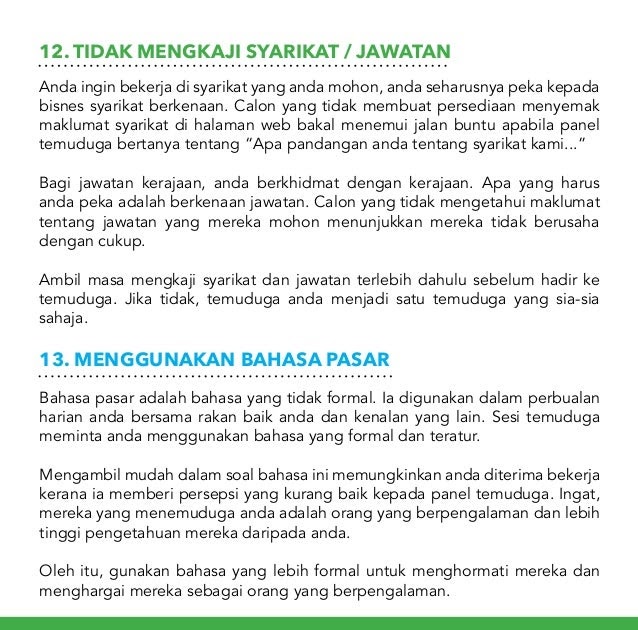 Jawapan Temuduga Dalam Bahasa Melayu - Kota Joglo