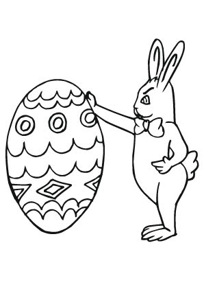 ausmalbild osterhase osterei