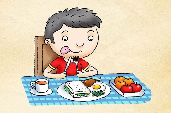 20 Ide Gambar  Kartun  Anak Makan  Makanan Sehat Lehoney World
