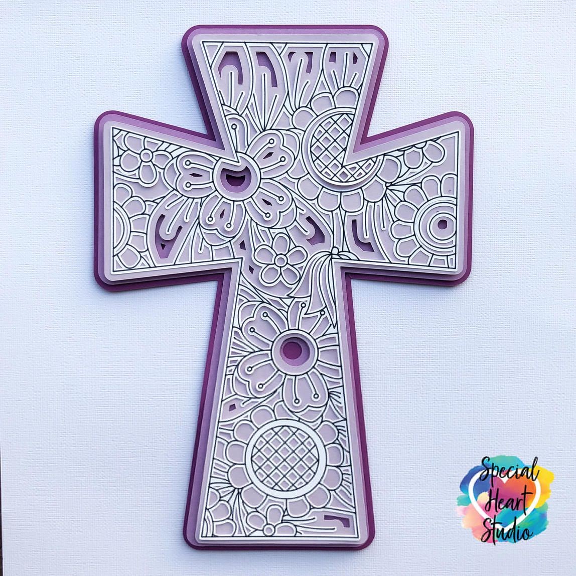 3D Cross Mandala Svg Free For Crafters - Free Layered SVG ...