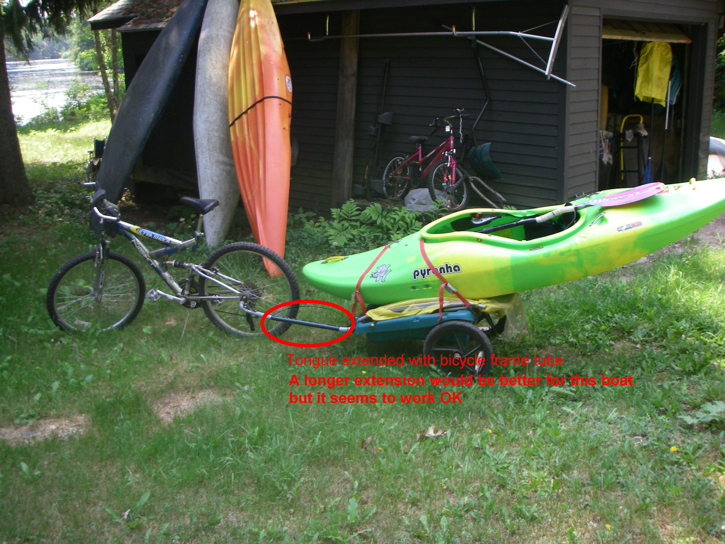 mboat: topic diy kayak trailer for bike