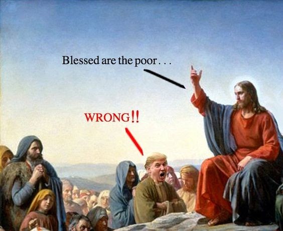 Image result for trump jesus pax on both houses poor