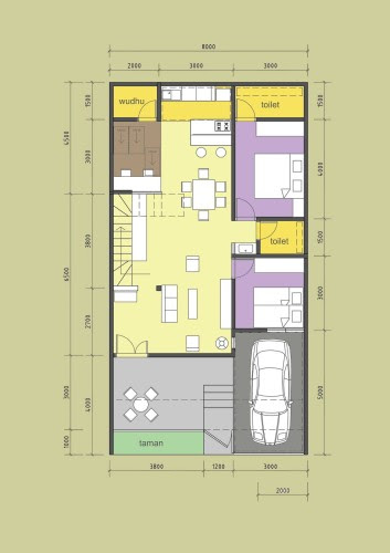 Gambar Desain Rumah  Tipe 36  Luas Tanah 90 Mainan Anak