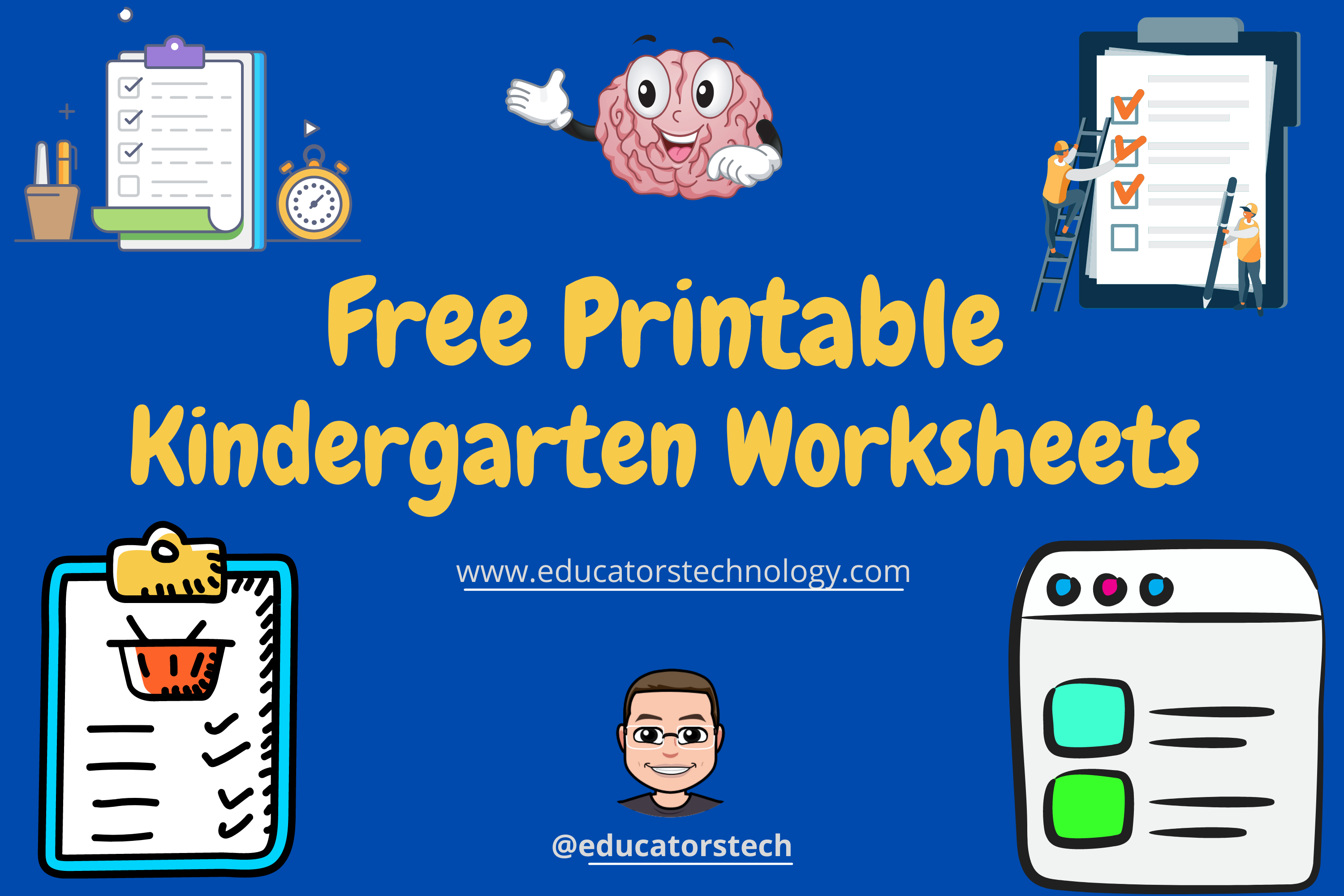 free printable kindergarten worksheets to use with your kids educational technology and mobile learning