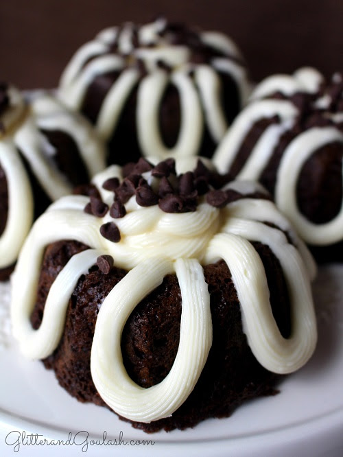 Collection of the best mini bundt cake recipes ever. Mini Chocolate Bundt Cake With Cream Cheese Frosting Glitter And Goulash