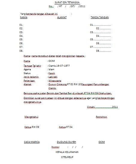 Contoh Surat Kuasa Orang Tua Kepada Anak - Contoh Mute