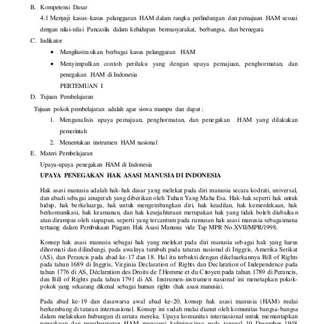 Contoh Ham Sesuai Dengan Nilai Pancasila - Zentoh