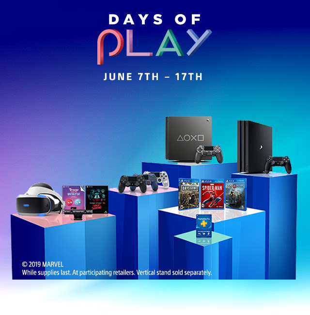 DAYS OF PLAY JUNE 7TH - 17TH | © 2019 MARVELWhile supplies last. At participating retailers. Vertical stand sold separately.
