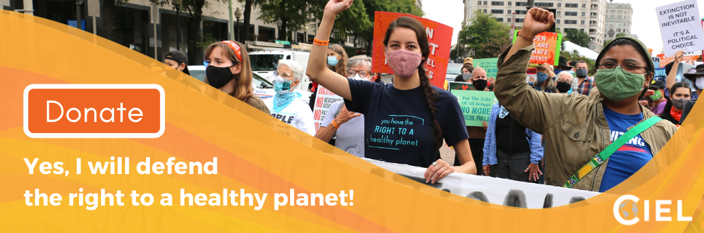 Yes! I will defend the right to a healthy planet! (Click here)