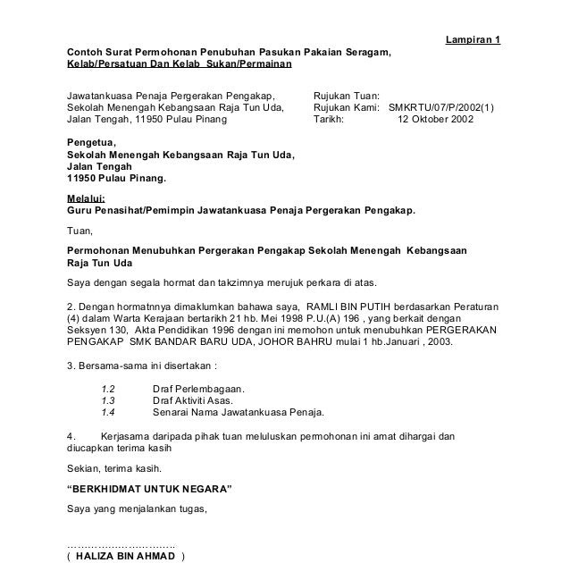 Contoh Surat Permohonan Pertukaran Unit Rumah - Selangor c