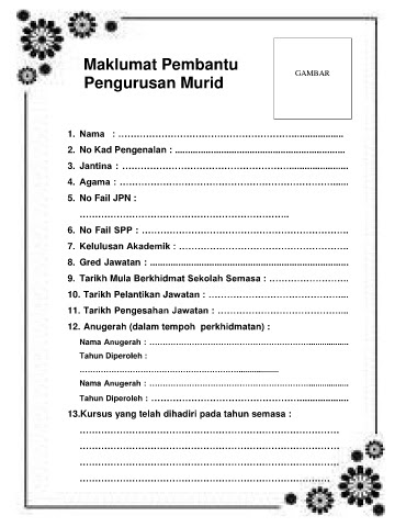 Deskripsi Tugas Pembantu Pengurusan Murid Dalam Hrmis Guru Paud