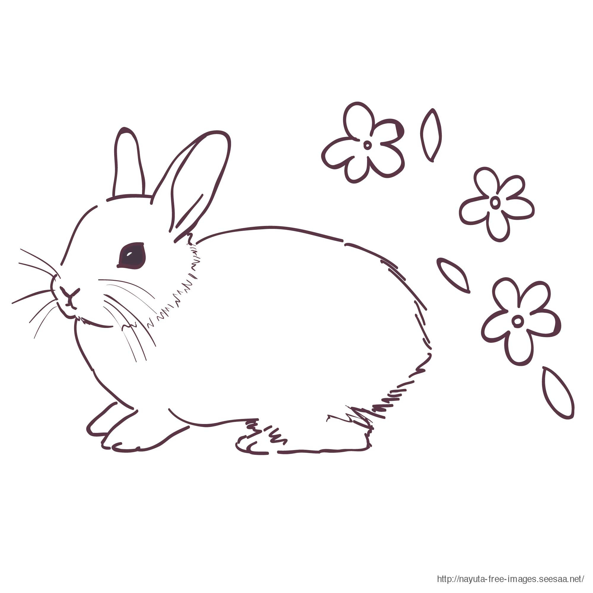 美しい花の画像 最高ウサギ イラスト おしゃれ