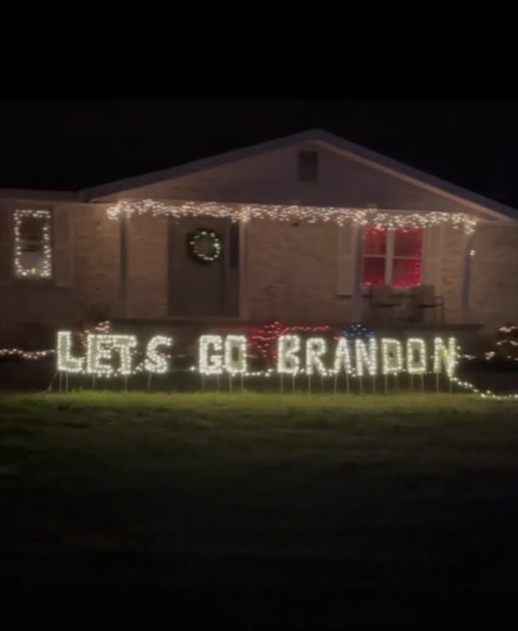 Let's go Brandon CHristmas lights