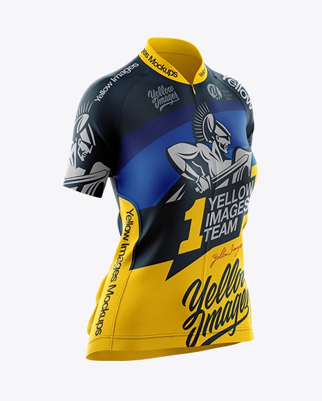 Download Womens Cycling Jersey Mockup Half Side View (PSD) Download ...