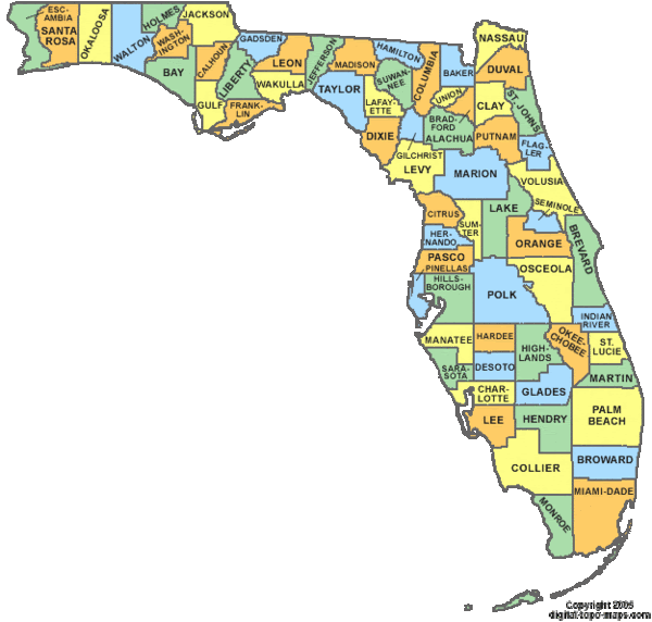 map of florida zip codes Florida Map 2018 Florida Counties Map With Zip Codes