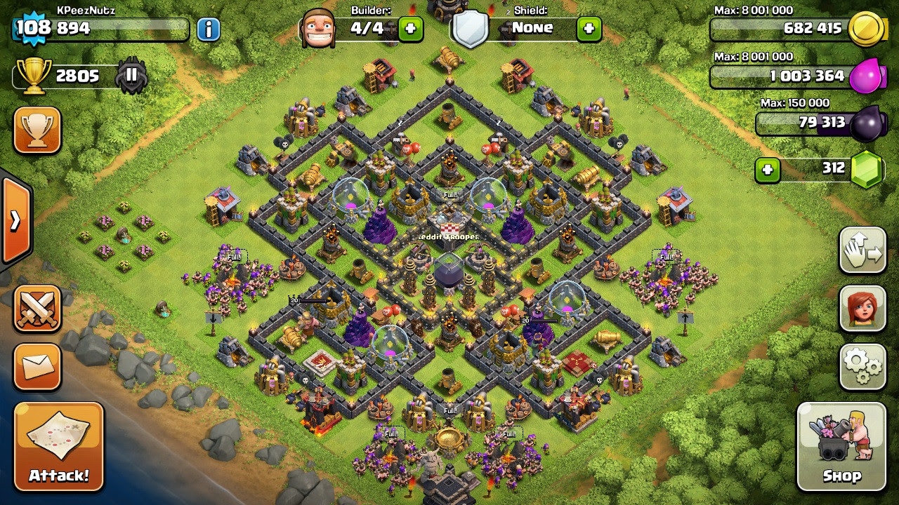 TH9 Farming Base - The Engineer - COC Strategy