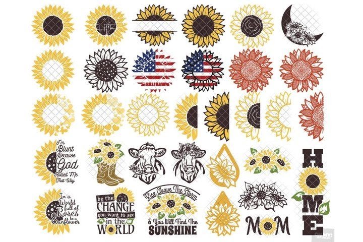 Download Sunflower Cricut Design - Free Layered SVG Files