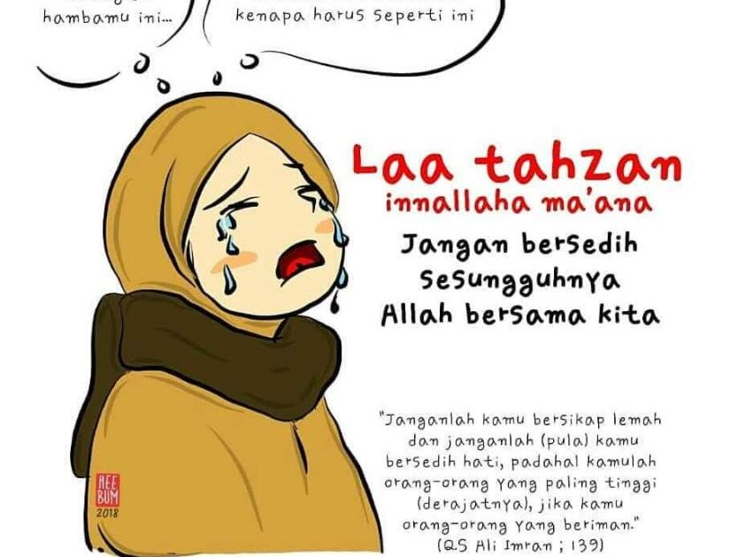 Menakjubkan 14 Gambar Kartun Muslimah Sedih Dan Kecewa 