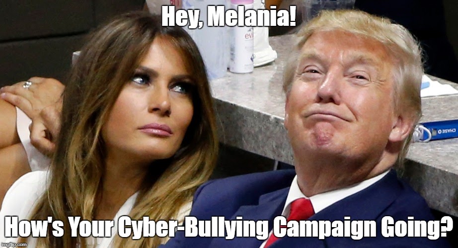 Image result for "pax on both houses" melania bullying campaign