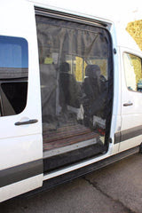 A screen door can refer to a hinged storm door (cold climates) or hinged screen door (warm climates) covering an exterior door, or a screened sliding door used with sliding glass doors. Sprinter Van Slider Door Insect Screen Sprinter Upgrades