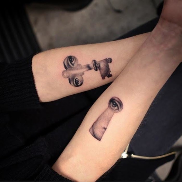 There are plenty of couple tattoo ideas available like a tattoo of an anchor with the wheel. Inked Together 80 Charming Matching Tattoos For Couples Siblings And Friends Architecture Design Competitions Aggregator