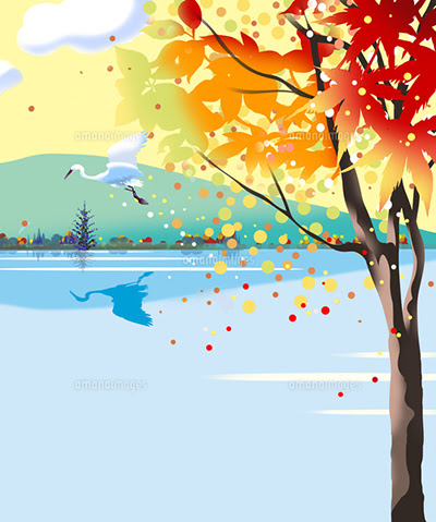 無料ダウンロード 和風 紅葉 風景 イラスト Joshimagesziq