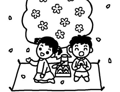 4月 イラスト 白黒 かわいい 111195-4月 イラスト 白黒 かわいい