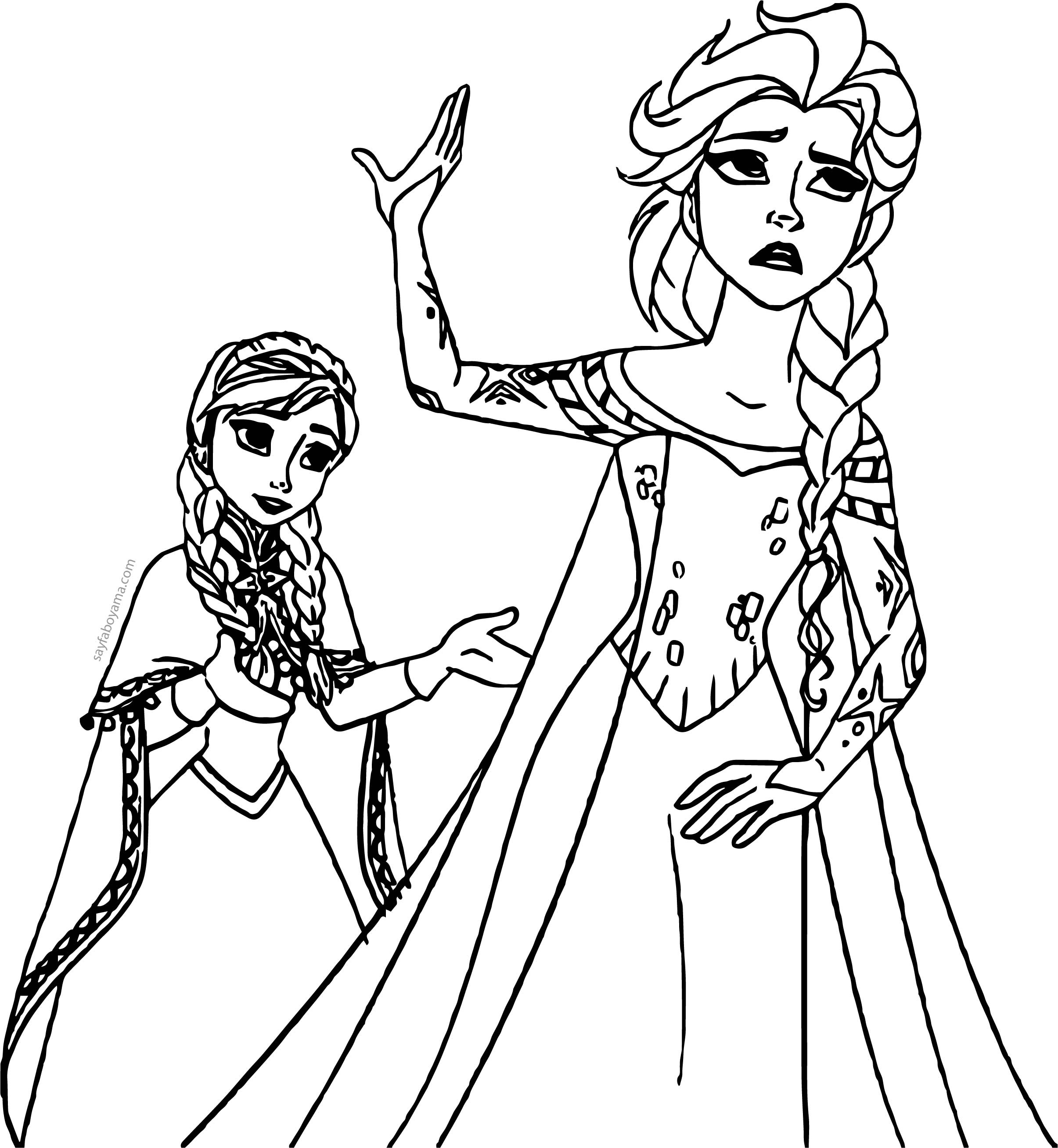 Ücretsiz 'karikatürler' boyama sayfaları çocuklarınıza 'karlar ülkesi' konusunu tanıtacaktır. Anna Ve Elsa Yeter Boyama Sayfasi Sayfa Boyama