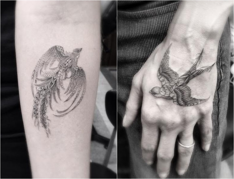 Filigrane Tattoos Linz